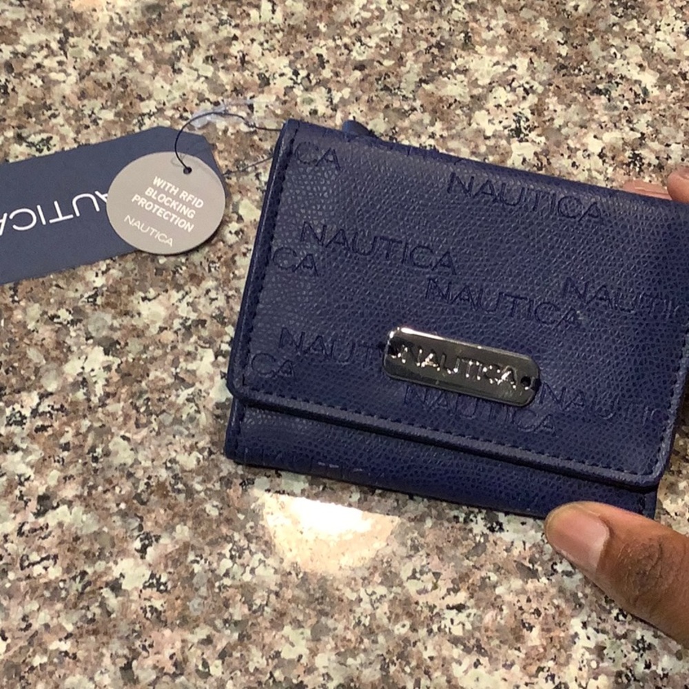 Nautical Wallet in color blue, brand new, tags intact, good condition